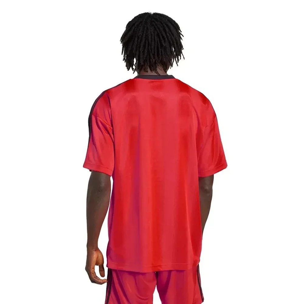Adidas Originals Men's Size M Jacquard Jersey T Shirt Lucid Red JW5879